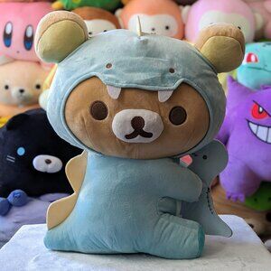 Round 1 Exclusive San-x 16" Rilakkuma with Blue Dinosaur